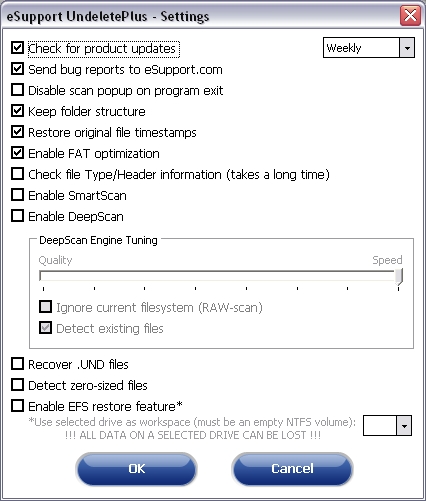 esupport ntfs undelete